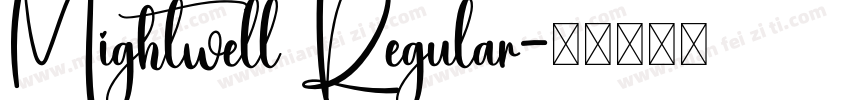 Mightwell Regular字体转换